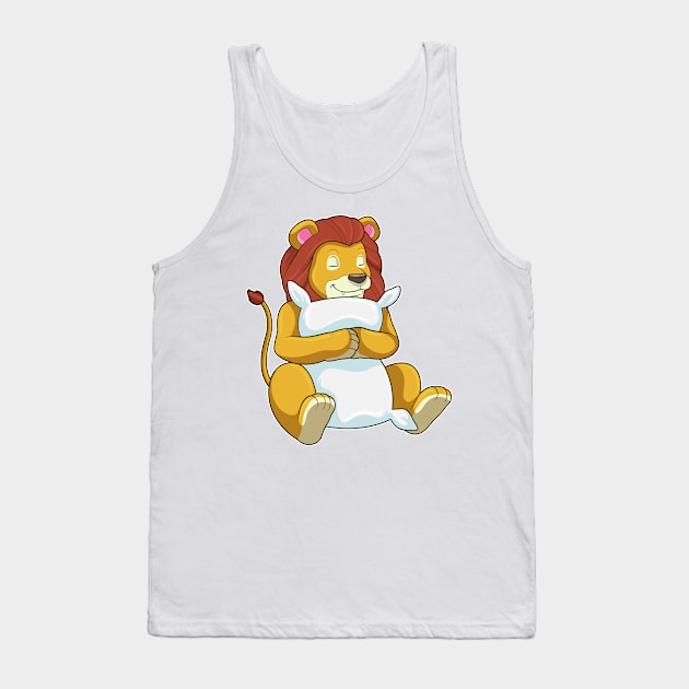 Lion at Sleeping with Pillow Tank Top by Markus Schnabel